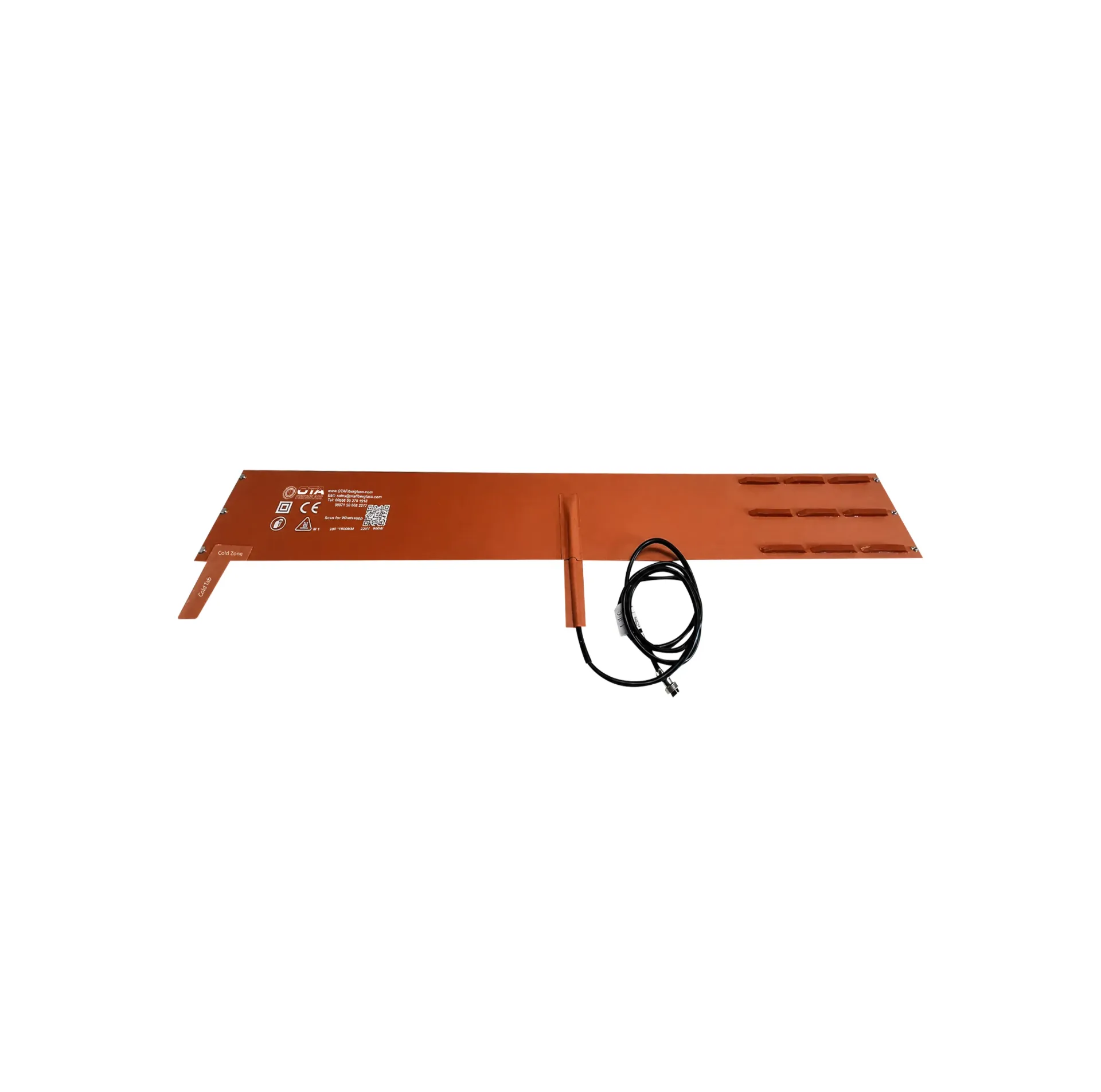 OTA Fiberglass بطانية تسخين أنابيب الألياف الزجاجية 8" (200mm)