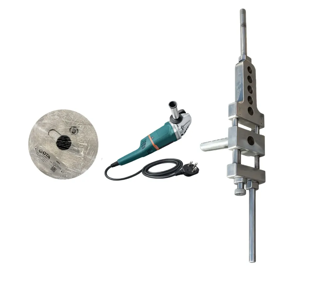 مكنة شنفرة أنابيب الألياف الزجاجية OTA F1 25-150mm مع OToAworks 230V ومجموعة أدوات قطع الغيار